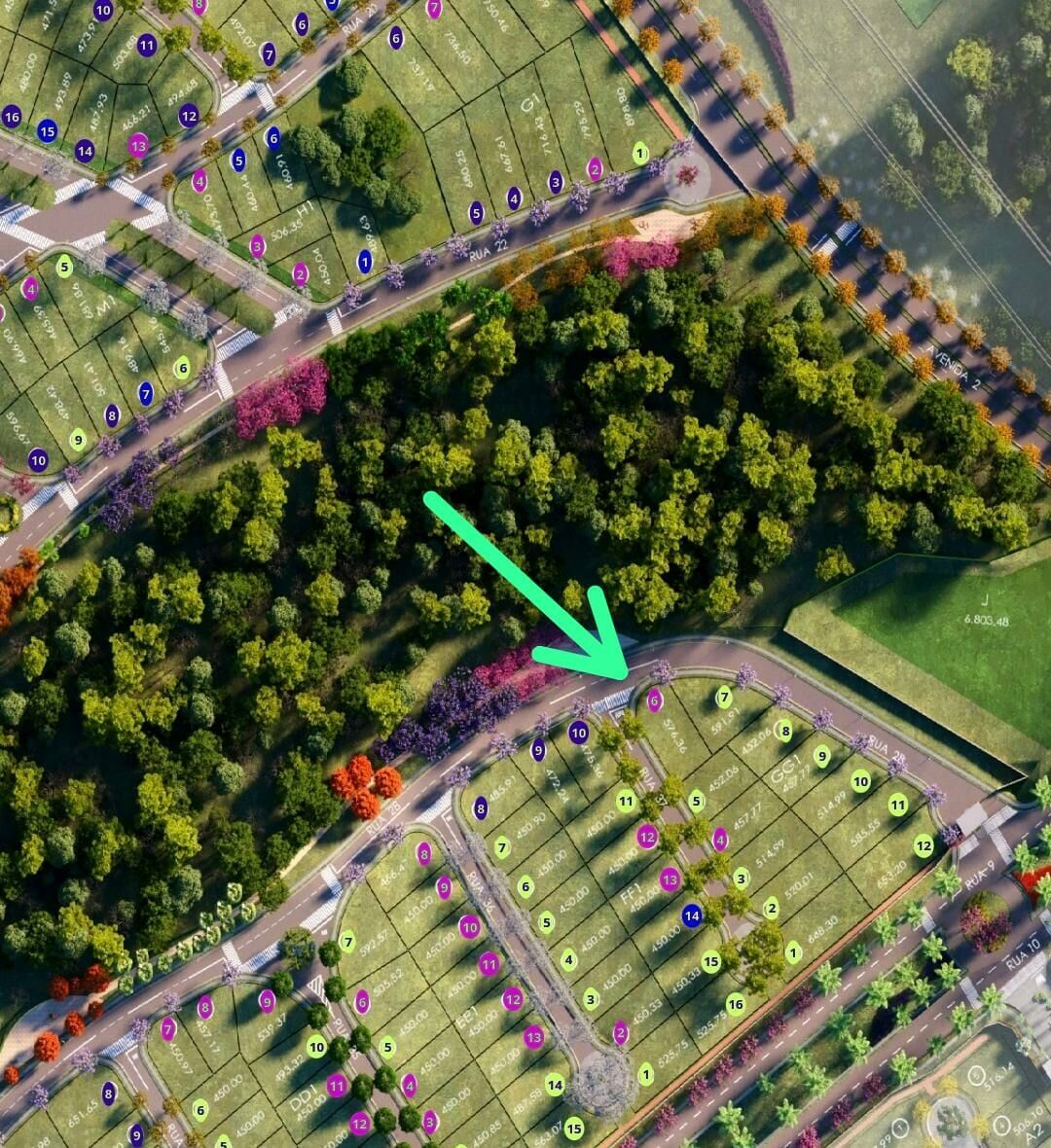 Imagem do imóvel Belissimo Lote Esquina Prox. Portaria Le Jardin Q-GG